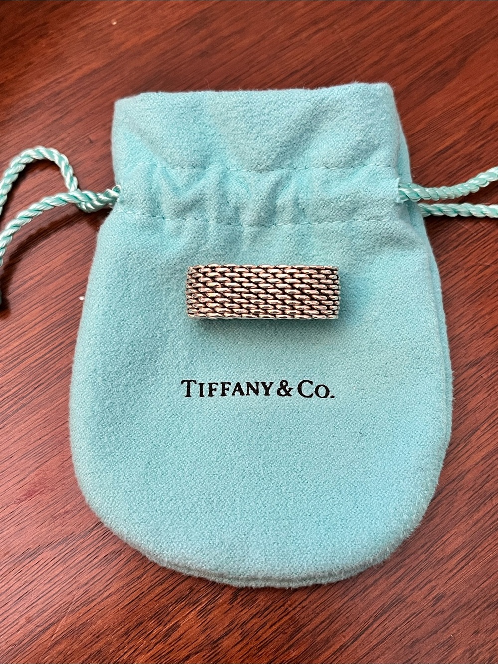 Tiffany & Co. Sterling Silver Somerset Mesh Ring